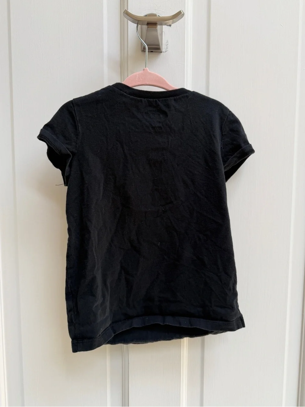 OshKosh B'gosh Girls 4 5 Black Gold Unicorn Short Sleeve Shirt Top Blouse